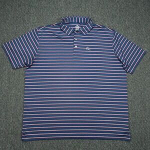 Rhoback Shirt Mens 3XL Blue Red White Old Glory Striped Performance Golf